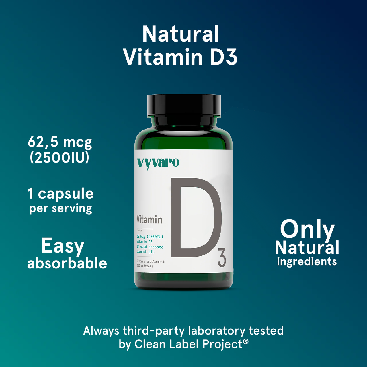 D3 - Vitamin D (2500IU)